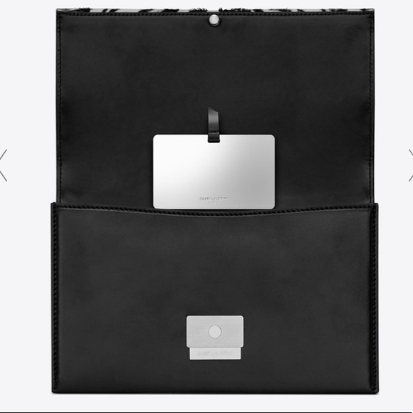 YSL (Cruella 🖤🤍)SATCHEL IN CALFSKIN- ZEBRA PRINT - Picture 9 of 10